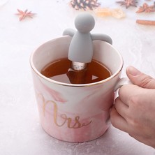 Lianghao Shopb Mavi Stil Silikon Çay Süzgeci Küçük Adam Şekilli Çay Süzgeci Filtre Demleme Yapma Çaydanlık Poşetleri Çay Bardağı Süsleme Mutfak Aksesuarları (Yurt Dışından)