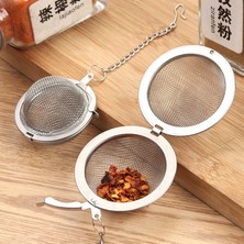 Lianghao Shopb M Tarzı Paslanmaz Çelik Mutfak Baharat Topu Çay Filtresi Katı Baharat Artığı Filtre Çorba Etli Etlı Çay Metal Ince (Yurt Dışından)