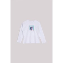 Tyess Bg Store Kız Çocuk Beyaz T-Shirt