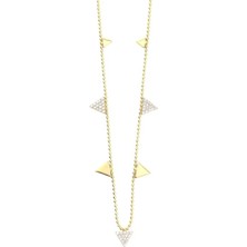 14 Ayar Altın Tasarım Kolye  -  0178418