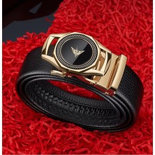William Polo Williampolo  Deri Erkek Gold Tokalı Kemer