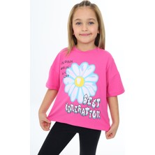Toontoy Kız Çocuk Baskılı Tişört