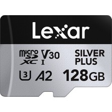 Lexar 128GB Silver Plus 205MB 4K V30 Uhsı Micro Sd Hafıza Kartı