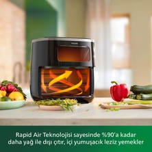 Philips Ultra Premium  Airfryer, 5.6l Kapasiteli Hazne, Siyah