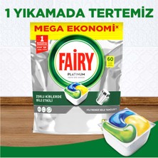 Fairy Platinum Bulaşık Makinesi Deterjanı Tableti / Kapsülü Limon Kokulu 60 Yıkama