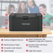 Pantum P2500W   Yazıcı  Wi-Fi   Mono Lazer Yazıcı  ( Opsiyonel Dolum İmkanı )