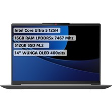 Lenovo Ideapad Slim 5 Intel Core Ultra 5 125H 16GB 512GB SSD Freedos 14" WUXGA Taşınabilir Bilgisayar 83DA0078TR