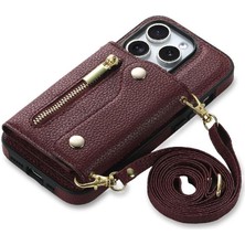 Manyi Market IPhone 11 Için Kılıf Büyük Kapasiteli Hafif Kart Yuvaları Mini Sırt Çantası (Yurt Dışından)