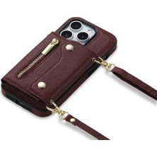 Manyi Market IPhone 11 Için Kılıf Büyük Kapasiteli Hafif Kart Yuvaları Mini Sırt Çantası (Yurt Dışından)