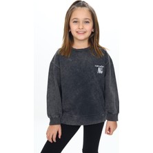 Toontoy Kız Çocuk Baskılı Sweatshirt
