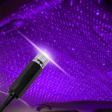 Xiyu Shop Kırmızı Işık Araba Çatı Yıldız Ortam Işığı Romantik Usb Gece Atmosfer Lambası Ev Iç Dekorasyon Mini Tavan Projektör Galaxy Ayarlanabilir (Yurt Dışından)