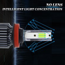 Xiyu Shop H9 Stili 6000K Beyaz Işık 2 Adet H1 H3 H4 H7 Led Ampul H8 H11 Hb Hb Led Farlar Ampuller 150W Lm 8000K Araba Ampulleri Otomobiller 12V Lamba (Yurt Dışından)