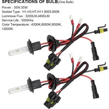 Xiyu Shop 55W 12000K Stili Balast Yok 35W 55W Hıd Xenon Araba Far H1 H3 H7 Hk 6000K 8000K K Mini Balastlı Otomatik Far Kiti (Yurt Dışından)