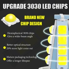 Xiyu Shop 8 Led Sarı Led P21W Ba15S Araba Işığı S Otomatik Araç Ters Dönüş Sinyali Ampul Lambası Drl Beyaz 6000K 12V 24V (Yurt Dışından)