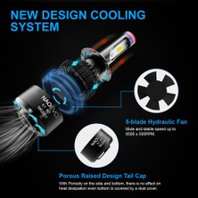 Xiyu Shop H7 Stili Far Nao H7 Led H4 H11 Hb Hb3 H1 H8 Araba Far Ampülleri Cob Smd 6000K Beyaz 60W 12V H3 H Oto Aksesuarları (Yurt Dışından)