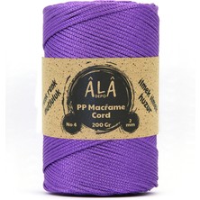 2 mm - 200 gr Polyester (Pp) Makrome Ipi 230 mt Mor