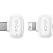 Boya Mini Wireless Yaka Mikrofonu - Beyaz