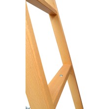 Buse 6 Basamaklı A Tipi Katlanır Gürgen Ahşap Merdiven 200CM