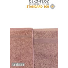 Anılsan 2'li  El ve Yüz Havlusu Seti - 50 x 80 - 30 x 50  cm ,  Pamuk, Spa ve Otel Havlusu