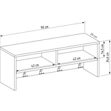 Life Deco Eko Portmanto 90 cm LD-5000-R1890S