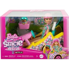 Barbie HRM08 Barbie Stacie Go-Kart Yapıyor Oyun Seti - Barbie And Stacie To The Rescue