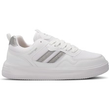 Slazenger MEGA I Erkek Sneaker Koşu & Yürüyüş Ayakkabısı Beyaz / Gri