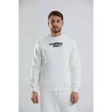 Autopsy Jeans Baskılı Içi Polarlı Unisex Bisiklet Yaka Sweatshirt