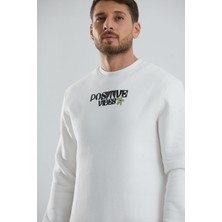 Autopsy Jeans Baskılı Içi Polarlı Unisex Bisiklet Yaka Sweatshirt