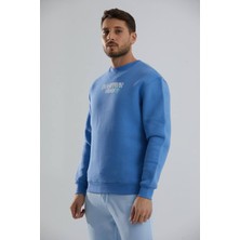 Autopsy Jeans Baskılı Içi Polarlı Unisex Bisiklet Yaka Sweatshirt