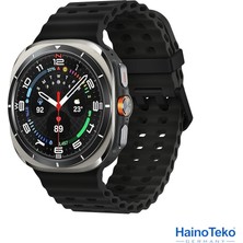 Haino Teko Watch Ultra Amoled Ekran Waterproof Akıllı Saat 3 Kordonlu Titanyum Gümüş 47MM