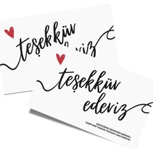 Teşekkür Kartı (Tasarım 1) 6x9 - 50 Adet