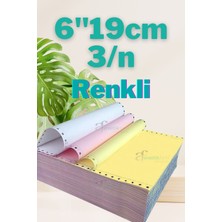 Sürekli Form 6''X19CM 3/n Baskısız Kantar Fişi 1000'LI Renkli 6 Inç 19 cm 3 Nühsa