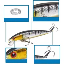 Sonex 10 Adet 10CM 9gr Minnow Olta Yem Seti Rapala 1m Derinlik 10 Renk Karbon Çelik Iğne