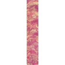 ElifEbru Exclusive Handicrafts Ebru Sanatı El Yapımı Özel Koleksiyon Pembe Mor Sarı Kadın Ipek Fular OZLMF45