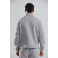 Autopsy Jeans Unisex Relax Fit Rahat Kesim Içi Polarlı Yarım Fermuarlı Dik Yaka Sweatshirt