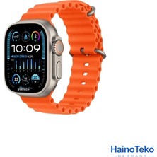 Haino Teko Watch Ultra 2 Amoled Ekran Waterproof 3 Kordonlu Akıllı Saat Titanyum Gümüş