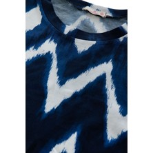 Kadın Pamuklu Önden Bağlamalı Crop T-shirt Pijama Takımı