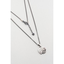 Düşler Saati 63 cm Gümüş Erkek Kolye