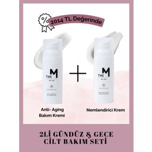 The M - 2'li Gece & Gündüz Cilt Bakım Seti: Nemlendirici Krem 50 ml , Anti Aging Krem 50 ml