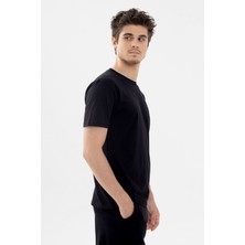 Erkek Double Yaka Şortlu Pijama Takımı Lacivert