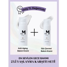 The M - 2'li Yaşlanma Karşıtı Bakım Seti: Anti-aging Bakım Kremi 50 ml , Göz Çevresi Bakım Kremi 30 ml