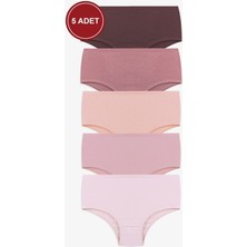 Kadın 5'li Likralı Curve Büyük Beden Battal Ekstra Yüksek Bel Külot