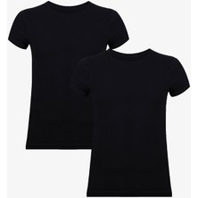 Erkek 2'li Basic Likralı T-Shirt