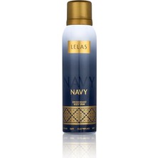 Lelas Navy Deodorant 150 ML – Oryantal Vanilyalı Koku Spreyi – 1159