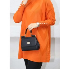 Uğur Butik Zikzak Model  Merserize Triko Tunik