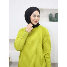 Uğur Butik Zikzak Model  Merserize Triko Tunik