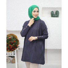 Uğur Butik Zikzak Model  Merserize Triko Tunik