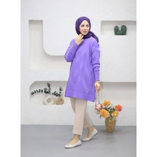 Uğur Butik Zikzak Model  Merserize Triko Tunik