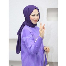 Uğur Butik Zikzak Model  Merserize Triko Tunik