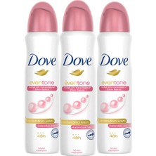 Dove Kadın Sprey Deodorant Even Tone Koltuk Altı Kararmasına Etkin Bakım 150 Ml X3